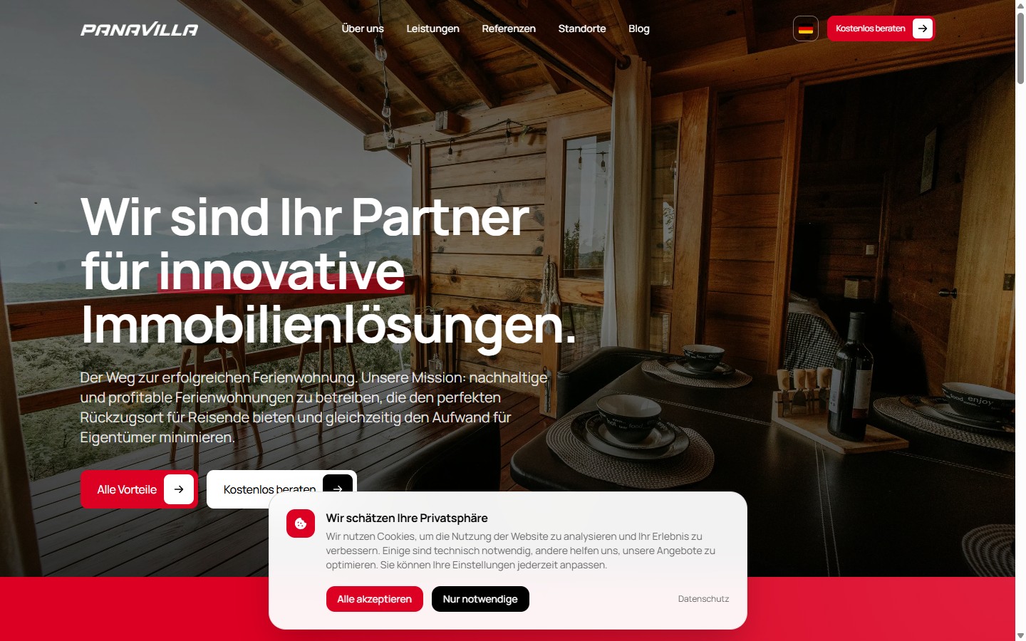 Vorschau der Website Premium-Website & Branding für Panavilla — 6 Sprachen, 1 Minute zum Angebot