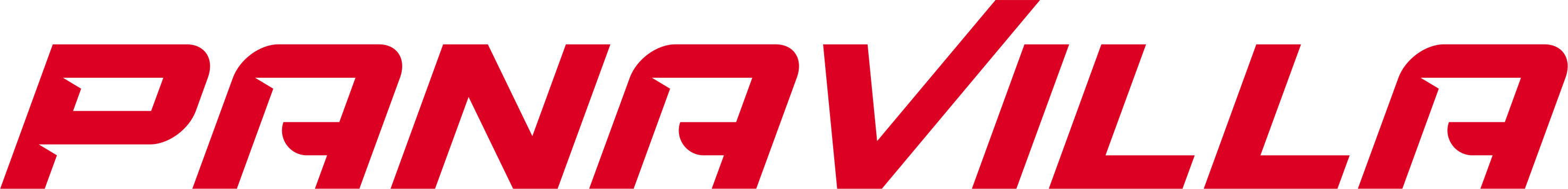 Panavilla Logo — Wortmarke in Rot